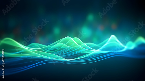 Technology abstract lines background and light effects, technology sense background