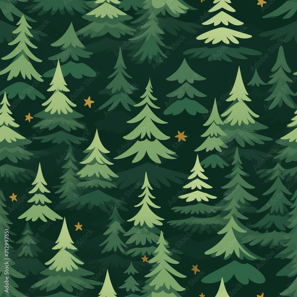 Pine background tile, Generative AI