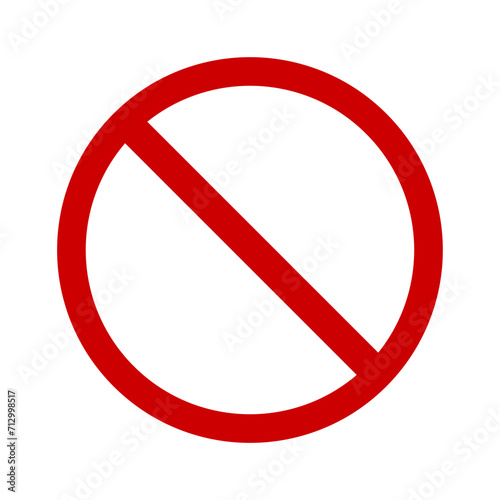 Free Download Prohibition circle symbol. Red ban banned icon. Stop sign. Forbidden element vector illustration isolated on white background - GFXLoad