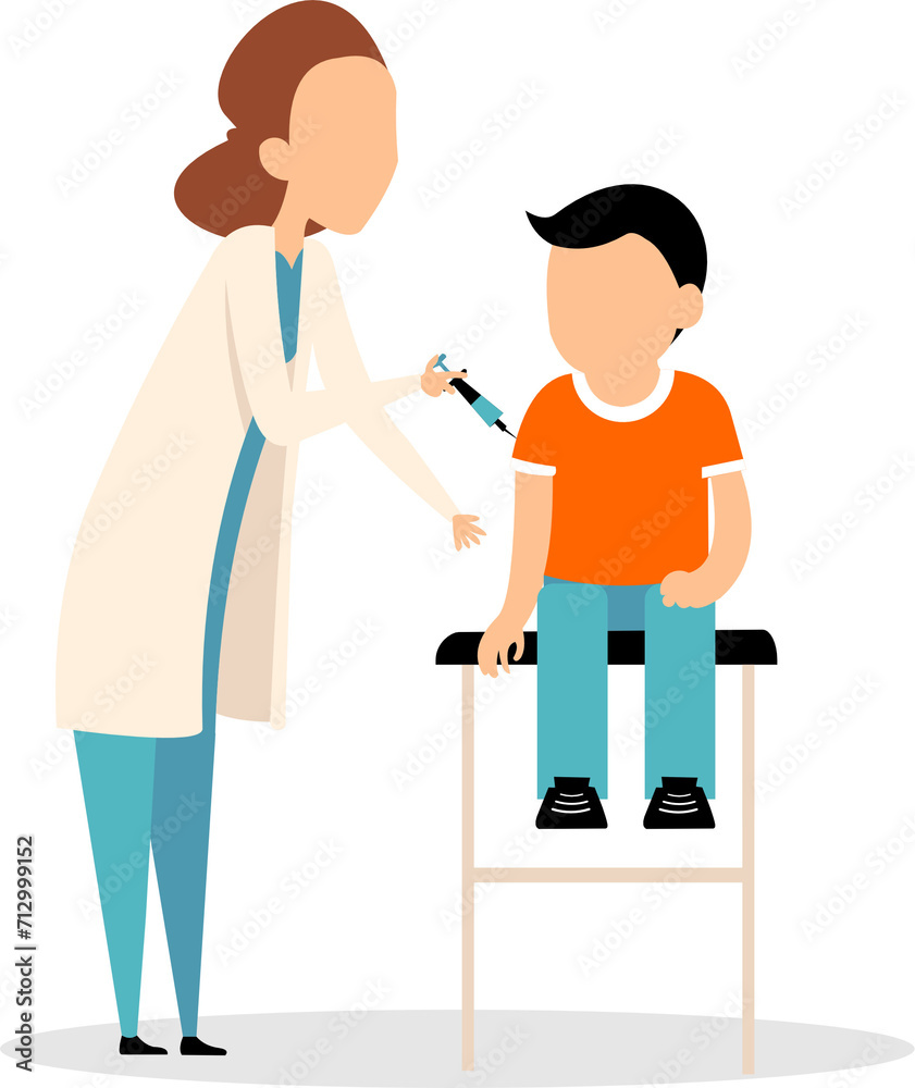 Doctor Giving Immunization Vaccine Doctor Giving Immunization Vaccine