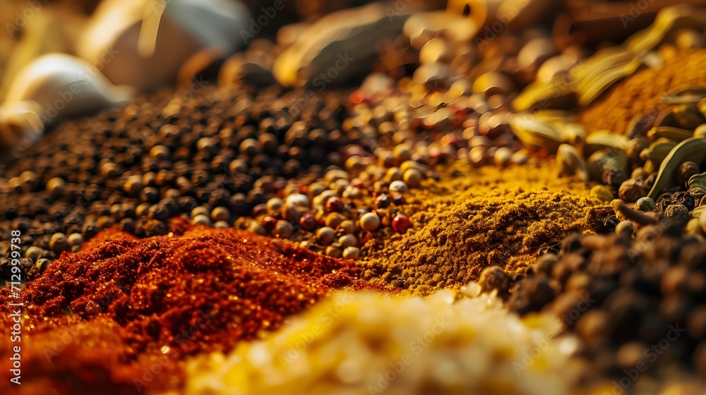 closeup magazine quality shot of a traditional spices closeup magazine quality shot of a traditional spices