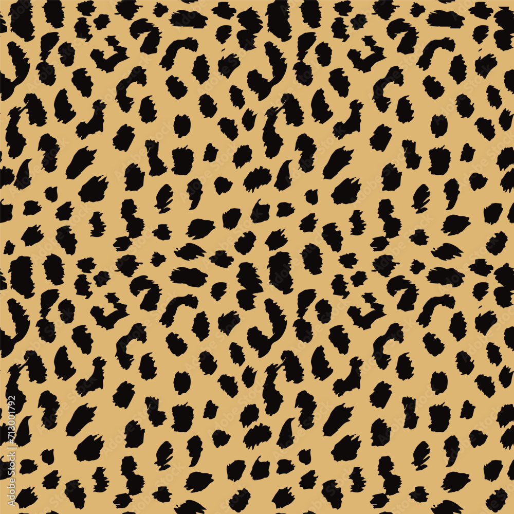 Fototapeta premium Seamless leopard skin texture