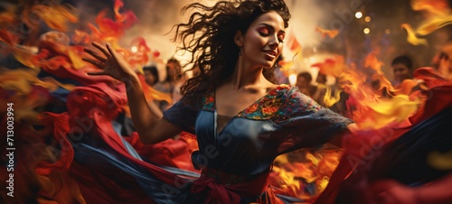 Rhythmic Fiesta: Immersed in the Heart of a Vibrant Spanish Cultural Event