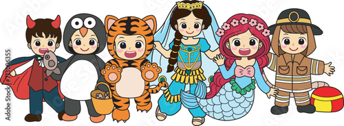 Costume for kids, suitable for holiday, sticker, event, carnival, etc.