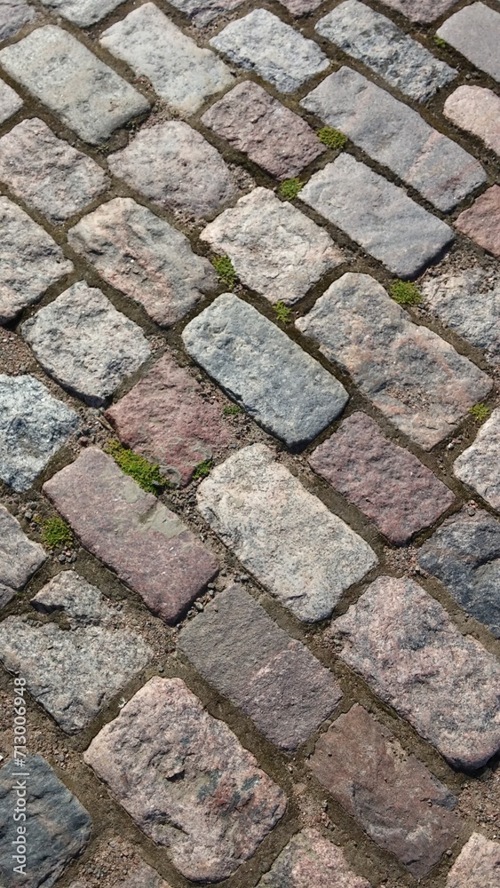 An abstract image of cobblestone