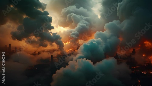 Revealing the true impact of factories on our world with striking macro shots of smoke and particulates. photo