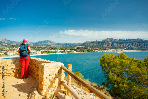 Altea and Albir view from Serra Gelada Natural Park, Spain	 photo