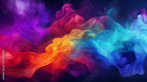 Vibrant abstract spectrum: lively hues blend in mesmerizing colorful background 