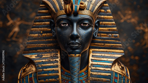 Osiris, Egyptian god of the fertility, agriculture, the afterlife, the dead, resurrection, life, and vegetation. photo
