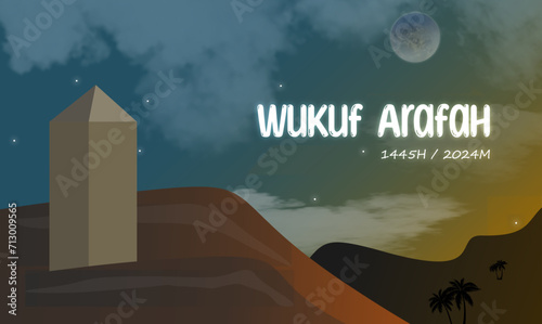 Praying on the 9th of dhulhijjah at Arafah is called wukuf at Arafah