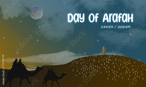 Praying on the 9th of dhulhijjah at Arafah is called wukuf at Arafah