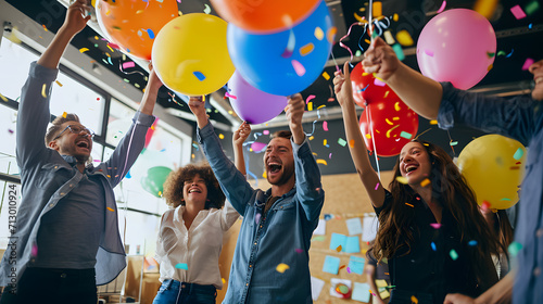 Daylight Candid Shots of Joyful Office Celebration with DSLR Camera