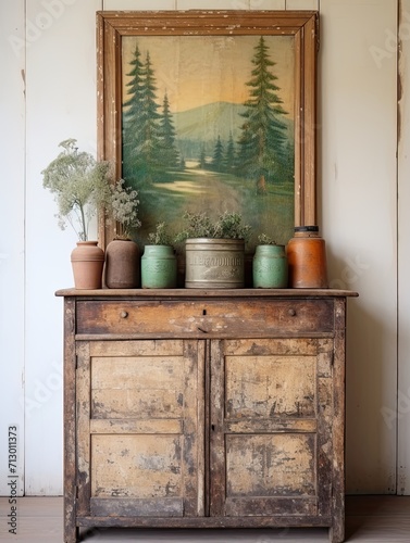 Rural Charm: Vintage Landscape Paintings for Authentic Home D�cor