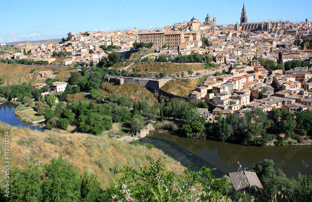 Spain. Ancient city of Toledo on a summer day. Spain. Ancient city of Toledo on a summer day.