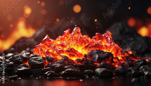 Fire lava decoration background