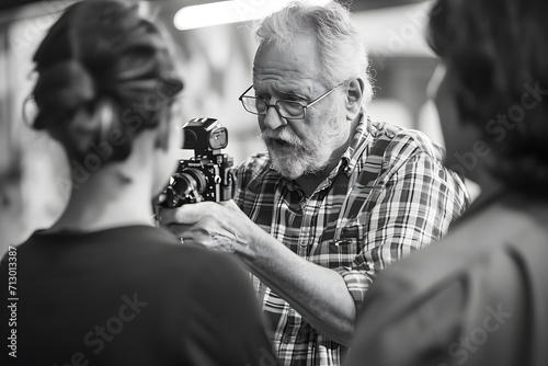 Daytime DSLR Capture of Surprised Employee Receiving an Award