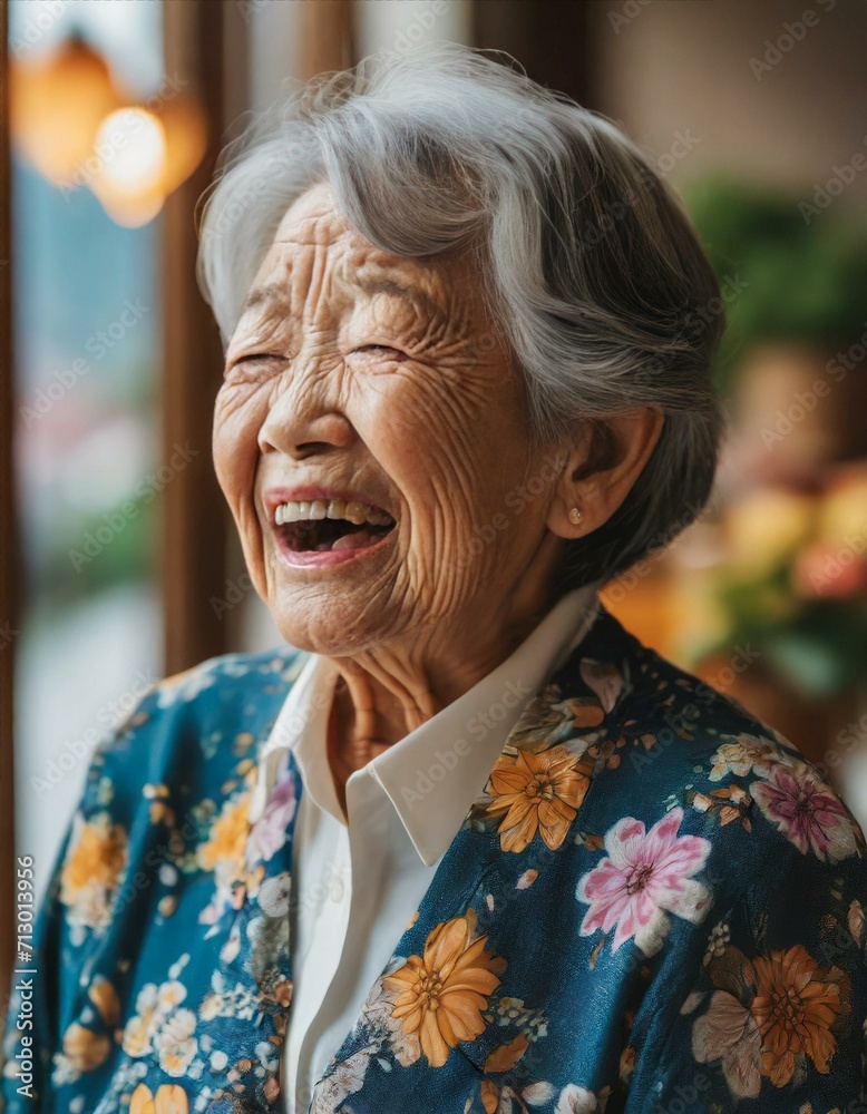 Fototapeta premium 笑顔のシニア女性
