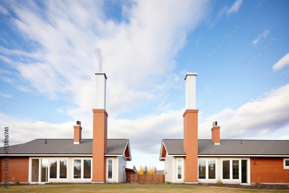 contemporary chimneys among prairie ecofriendly homes contemporary chimneys among prairie ecofriendly homes
