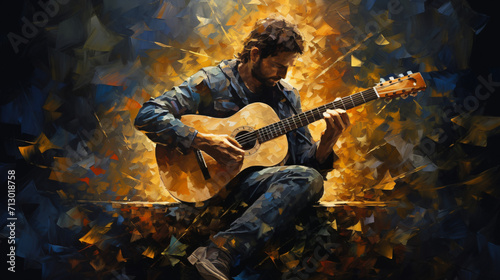 Person with guitar