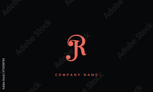 JR, RJ, J, R Abstract Letters Logo Monogram