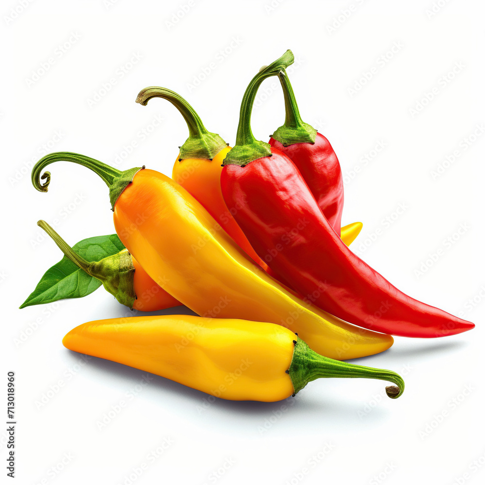 chili peppers isolated on white background chili peppers isolated on white background