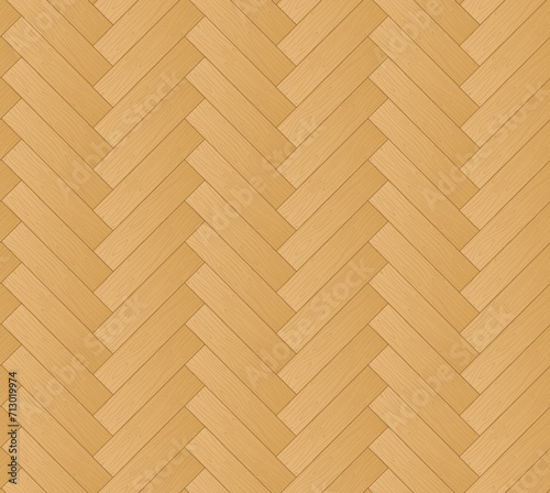 Parquet seamless pattern. Wooden floor background. Herringbone tile. Wooden zigzag planks.