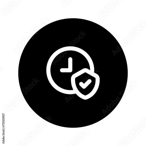 long term line circular icon