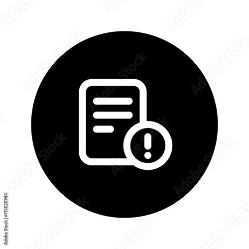 terms and conditions line circular icon