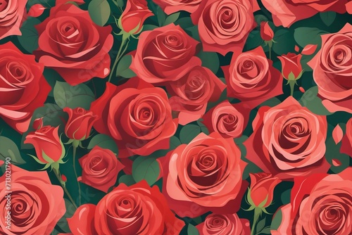 Valentine's Day Rose Design Elements