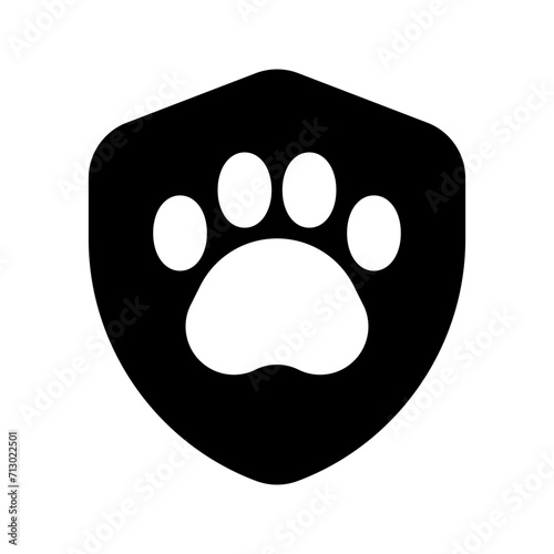 pet insurance glyph icon