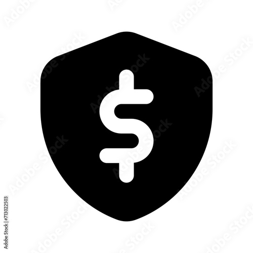 money insurance glyph icon