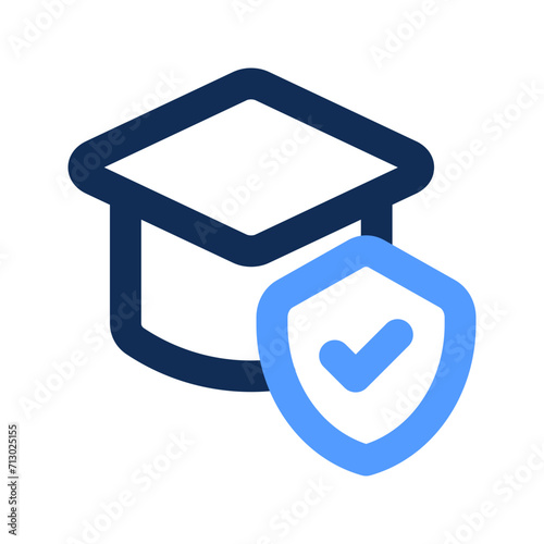 education outline color icon