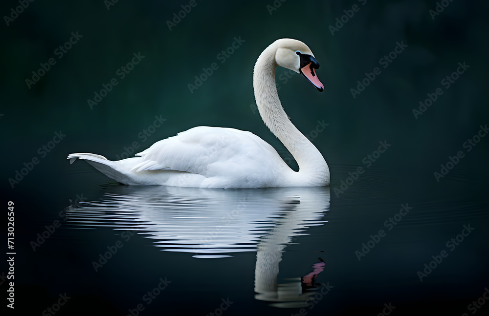 Fototapeta premium Swan Reflections