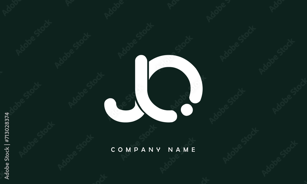 JQ, QJ, J, Q Abstract Letters Logo Monogram JQ, QJ, J, Q Abstract Letters Logo Monogram