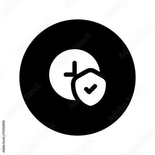 long term glyph circular icon