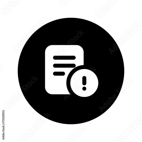 terms and conditions glyph circular icon photo