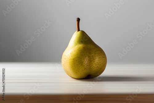  pear fruits isolated on a gray surface