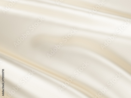Wedding white gold fabric silk luxury smooth waving cloth soft background. Abstract wavy satin pastel color for elegant design wallpaper.