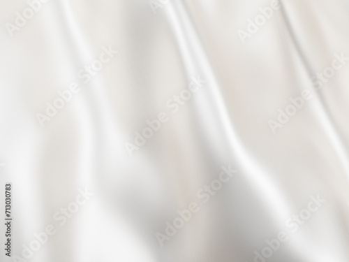 Wedding white gold fabric silk luxury smooth waving cloth soft background. Abstract wavy satin pastel color for elegant design wallpaper.
