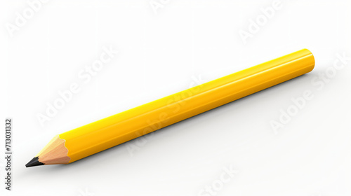 3D yellow Pencil