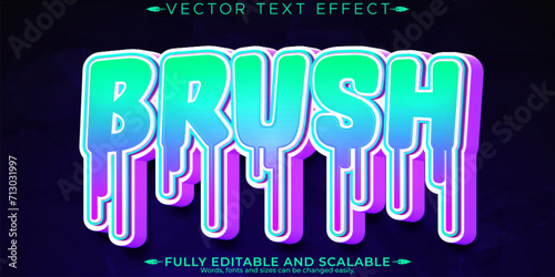 Graffiti text effect, editable spray and street text style
