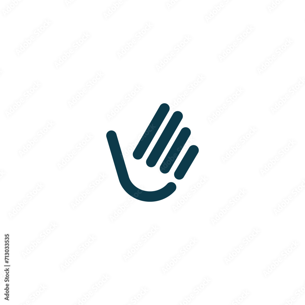 Helping hand palm logo vector icon illustration Helping hand palm logo vector icon illustration
