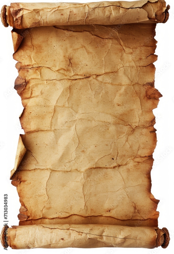 Old worn paper sheet manuscript