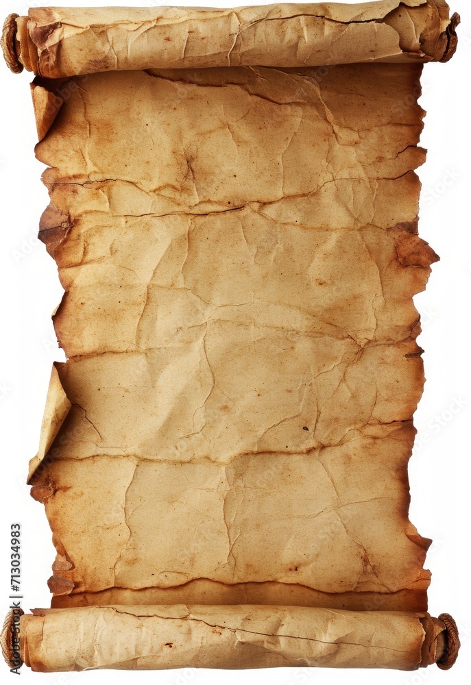 Fototapeta premium Old worn paper sheet manuscript
