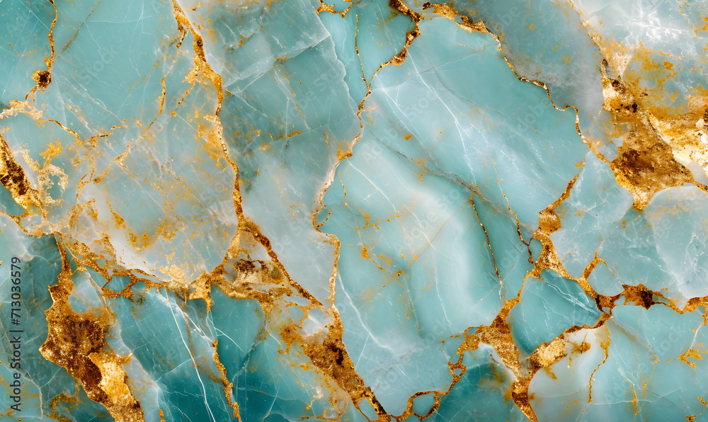 turquoise and gold marble texture background, Generative AI turquoise and gold marble texture background, Generative AI