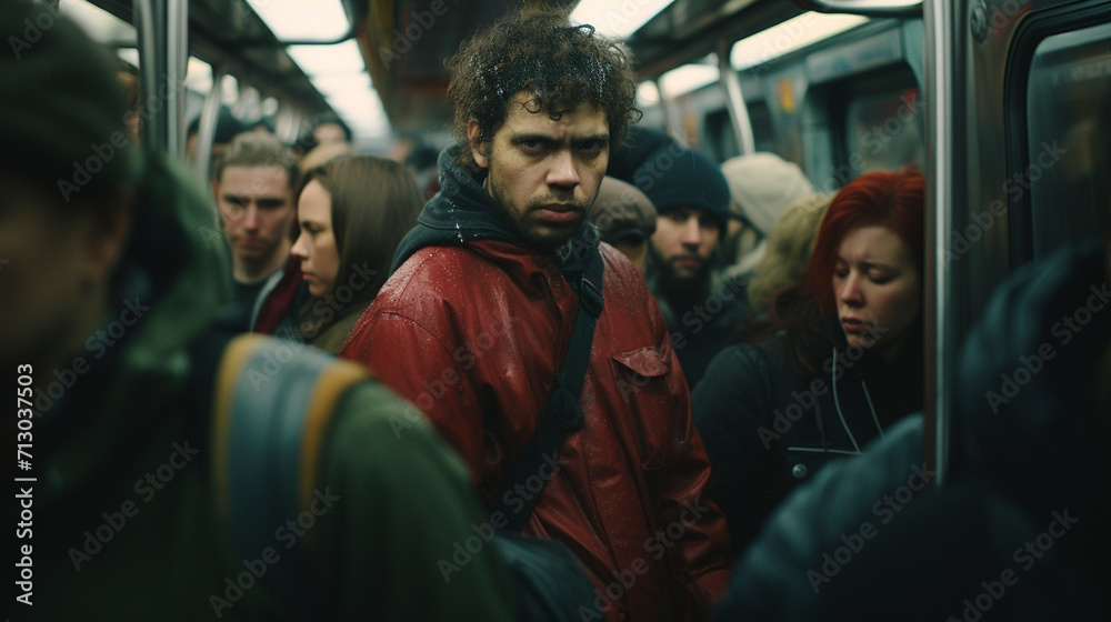 Metro Dynamics: strange Men Riding the Subway, Generative AI