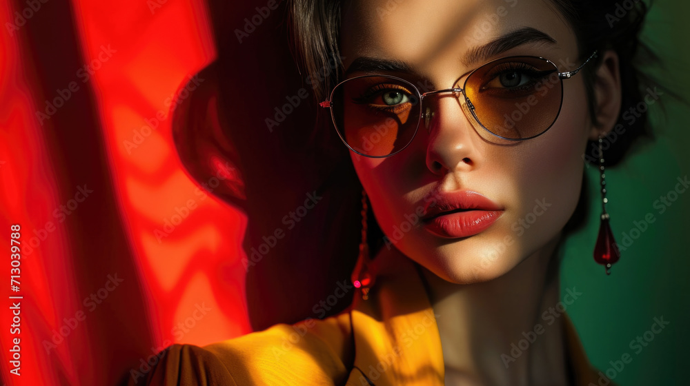 Portrait of a charismatic fashion model showcasing the latest designer clothing Portrait of a charismatic fashion model showcasing the latest designer clothing