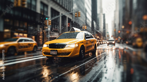 Yellow Cab Ballet  Taxis in the Flow of City Energy  Generative AI