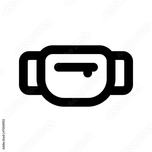 fanny pack line icon