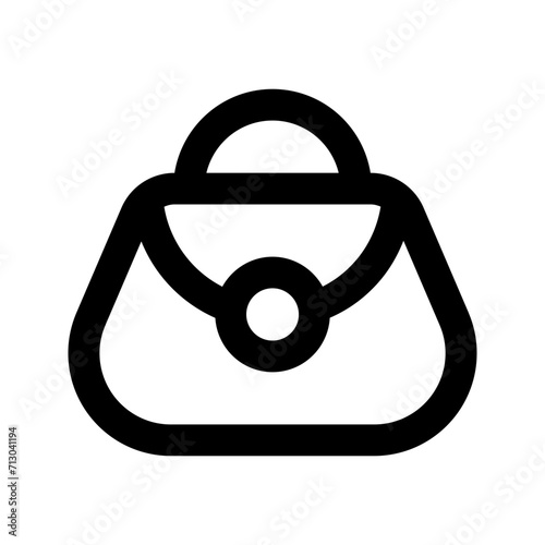 handbag line icon